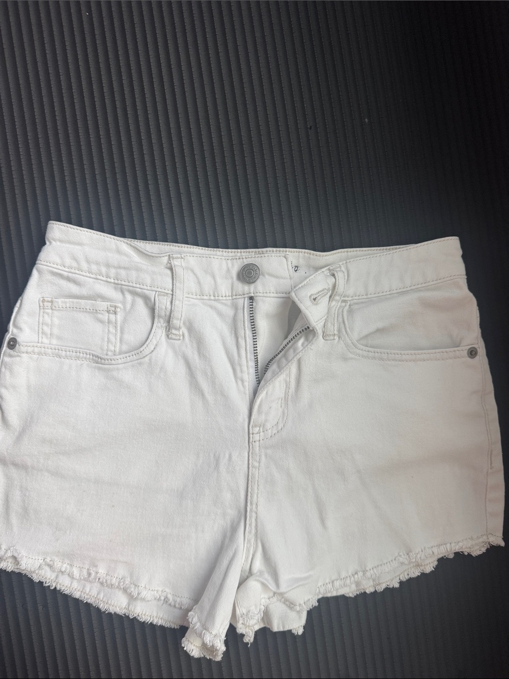 wild fable White Frayed Denim Shorts